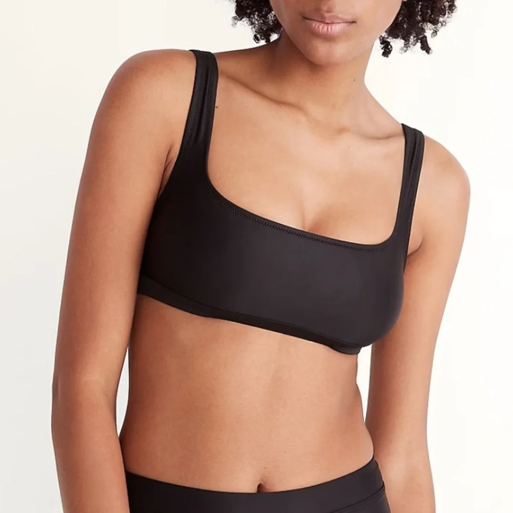 Madewell Second Wave Balconette Bikini Top black NWT - Picture 1 of 4